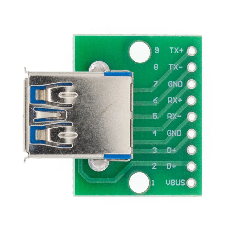 10 шт. USB разъем/MINI MICRO USB для DIP адаптер 2,54 мм 5pin Женский Разъем b Тип USB2.0 Женский PCB конвертер USB-01 - Цвет: USB-06 10pcs
