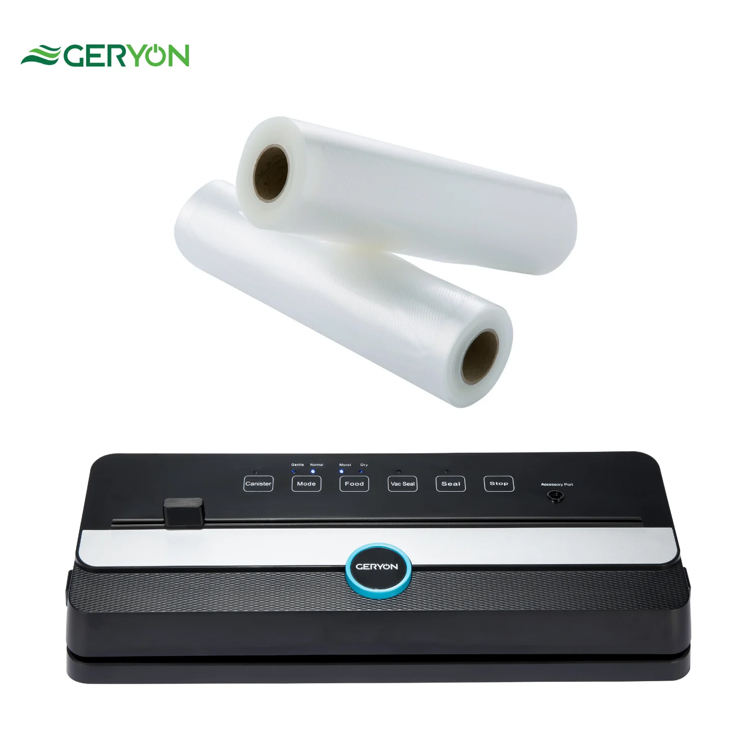 GERYON Automatic Food Packing Machine Vacuum Packer With Food Grade Vacuum Sealer Rolls Package Kitchen Appliance