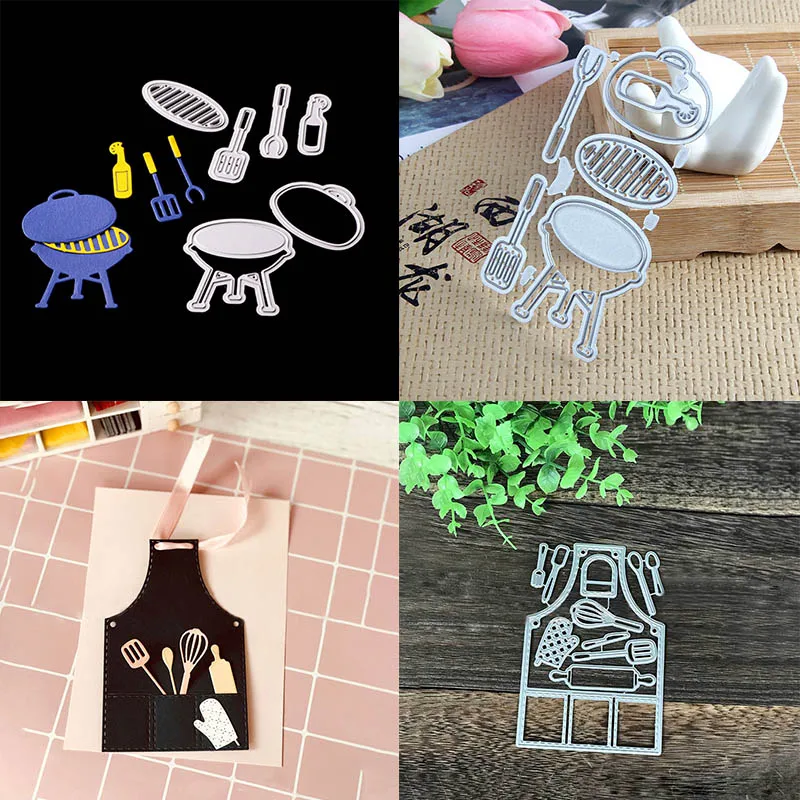 Фартук горшок Кемпинг тема резка из углеродистой стали Штамп Резак тиснение