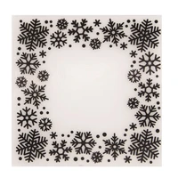 new snowflake frame embossing folders for papers album making card supplies diy 3d plastic scrapbooking cutting dies