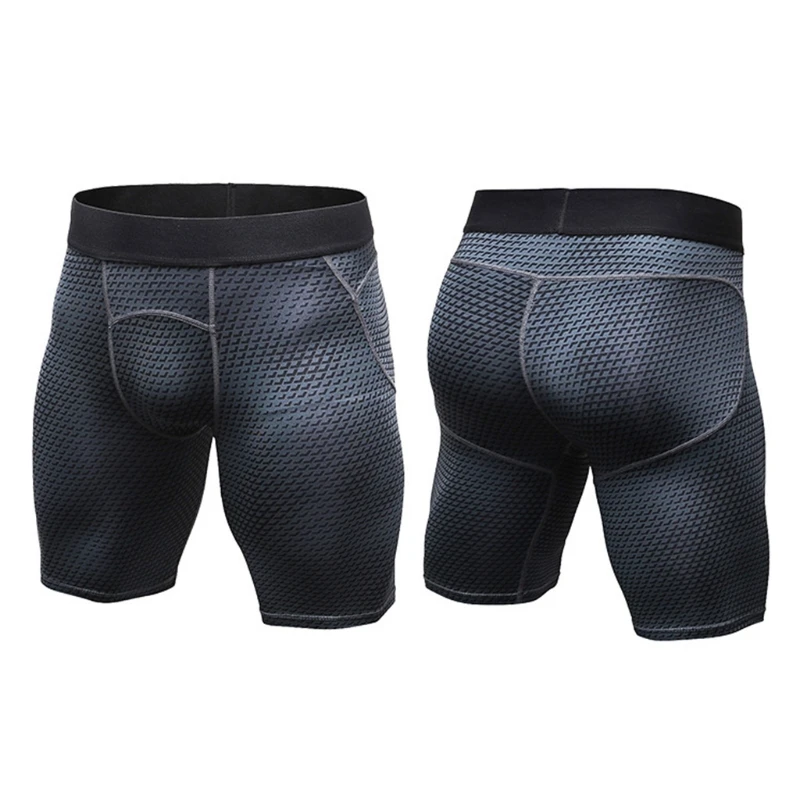 

2021 New Men's Sports Gym Compression Wear Under Base Layer Shorts Pants Athletic Tights