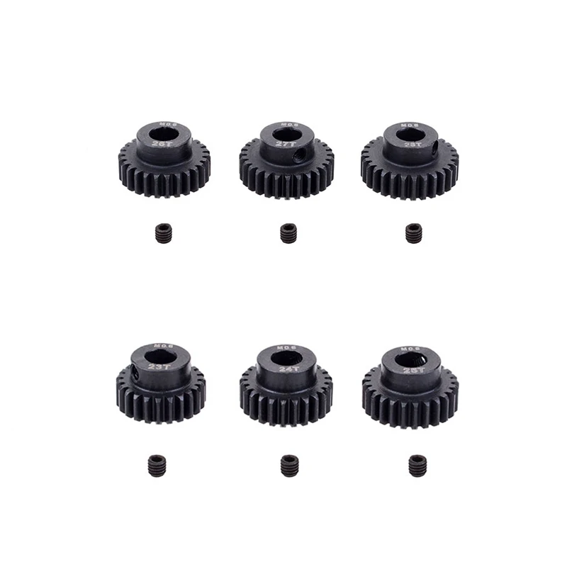 

3PCS M0.6 5mm Metal Pinion Motor Gear Set for 1/8 RC Car Brushless Motor