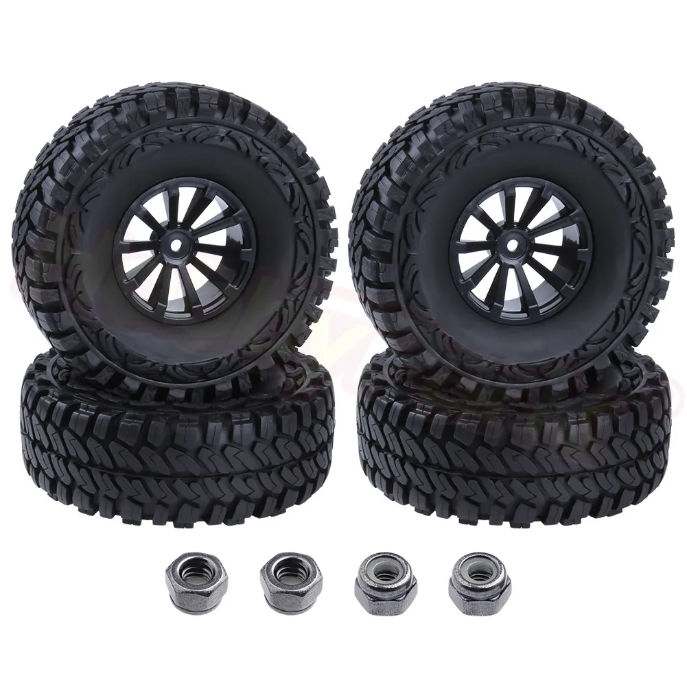 4 шт. резиновые шины и диски 1 9 дюйма с пенопластом для 1/10 RC Rock Crawler Axial SCX10 Traxxas TRX4 RC4WD