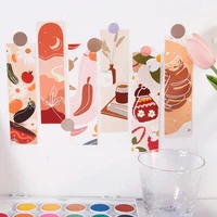 multi use 30 pcs abstract painting design craft paper as bookmark tag gift decor scrapbooking diy message card