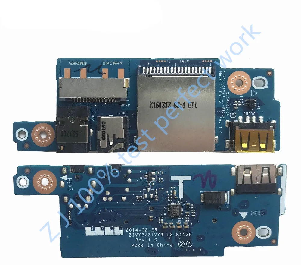 Оригинальный USB разъем аудио SD слот платы для LENOVO Y50 70 Y70 ZIVY2 ZIVY3 LS B113P с кабелем 100%