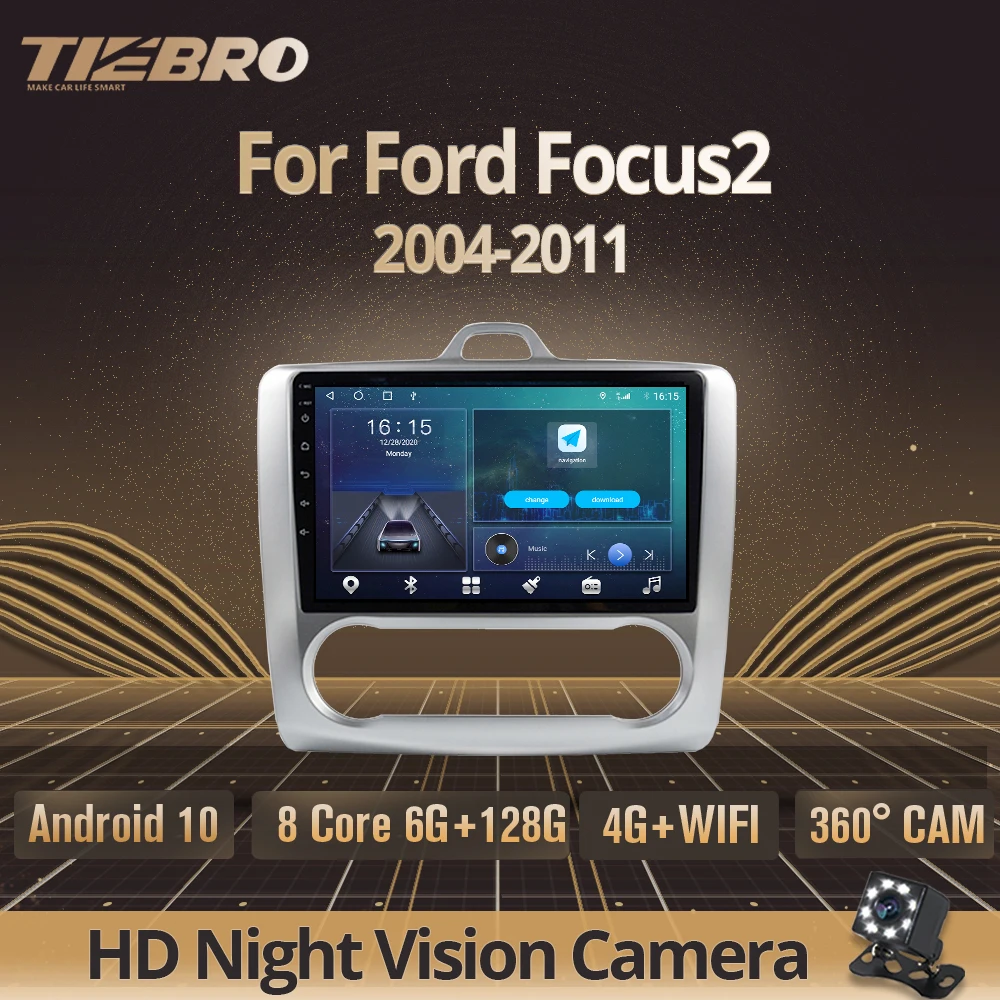 

2DIN Android 10.0 Car Radio For Ford Focus2 2004-2011 GPS Navigation Auto Radio Stereo Receiver DSP Car Receiver NO 2DIN DVD IGO