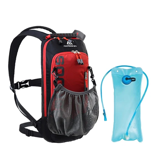 Red Water bag NEWBOLER Mtb Велоспорт Рюкзак гидратация дышащие 6L велосипедные сумки водонепроницаемый с дождевой крышкой дорожный велосипед рюкзак-переноска воды - Цвет: Red Water bag
