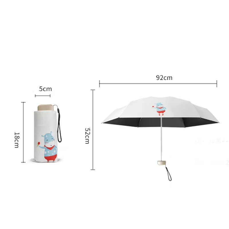 Складной мини зонт с защитой от ветра и тефлоновым покрытием|Зонтики| |