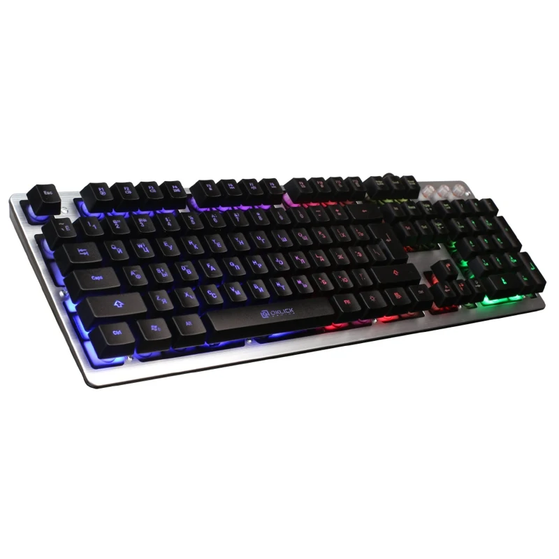Клавиатура OKLICK 770G IRON FORCE серый | Компьютеры и офис