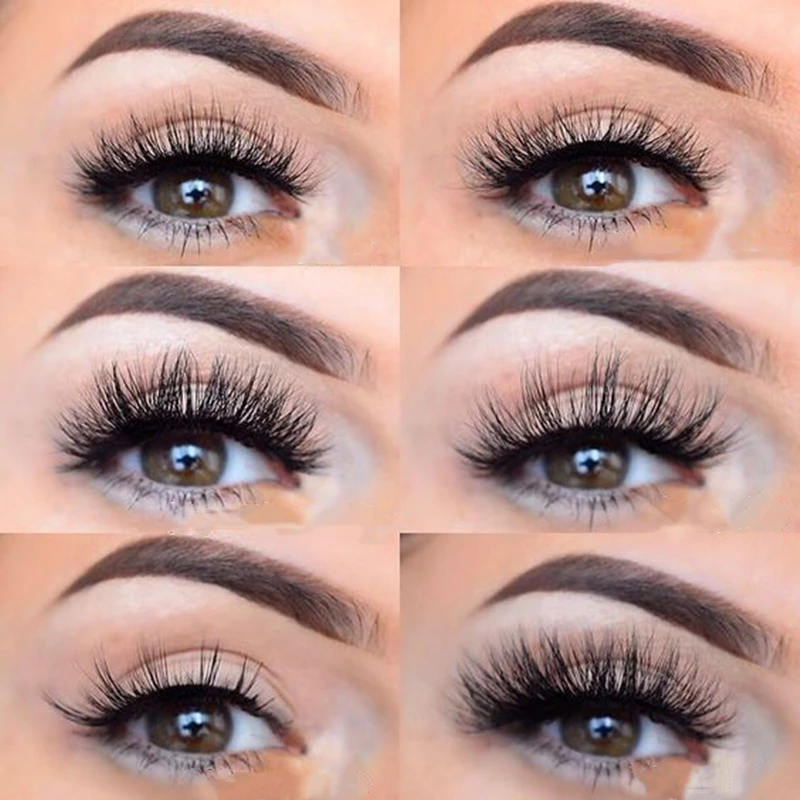 Натуральный шелк Искусственные ресницы длинный макияж 25 мм для красоты |