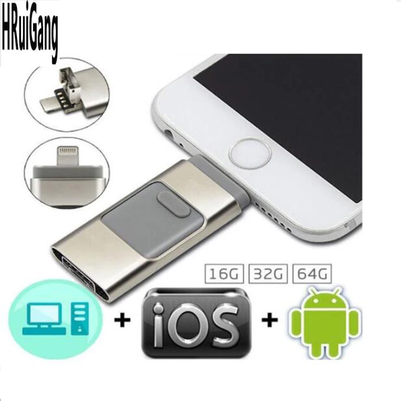 Флешки 32 Гб 64 128 ГБ мини USB i-Flash Drive hd для iPhone iPad iPod iOS Android устройства память OTG