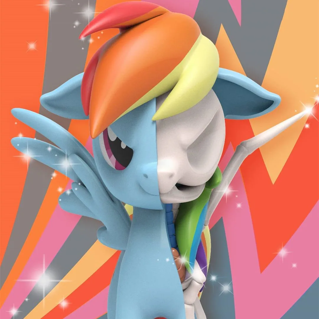 

Original Anime Mighty Jaxx My Little Rainbow Pony Series Blind Box Guess Bag Action Figure Toys Kawaii Desktop Model Doll Gift