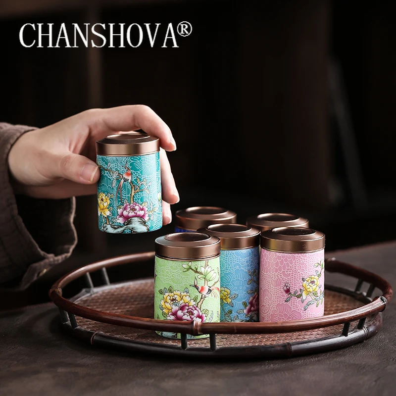 CHANSHOVA Путешествия Талии Пакет Портативный Малый Чай caddy Канистра герметичный