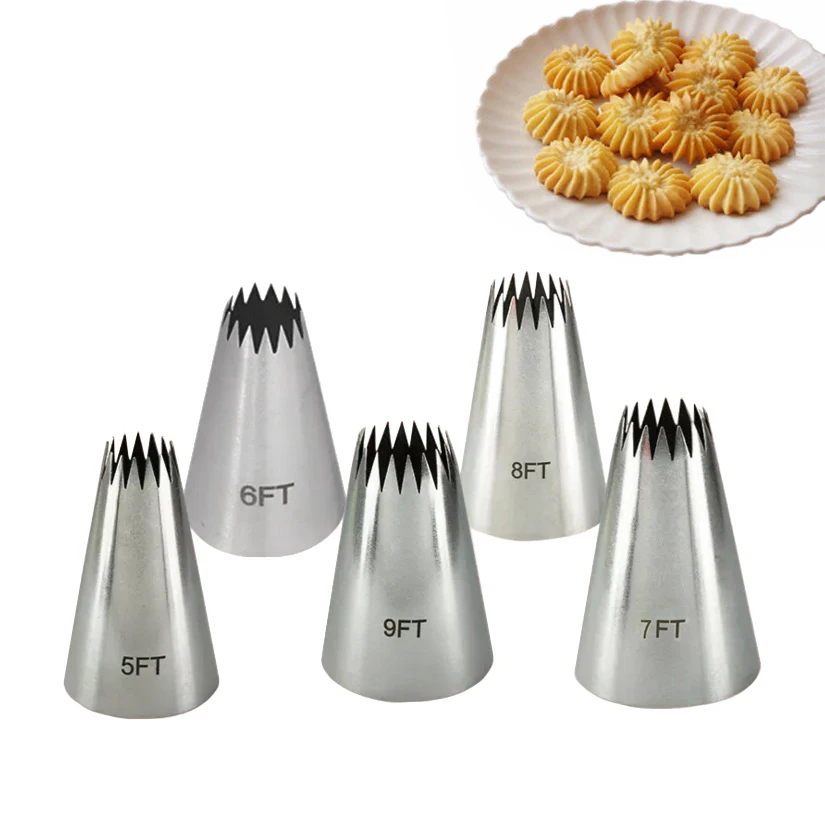 Кондитерские насадки для крема капкейка 5/6/7/8/9 футов|baking tools|piping tipspastry nozzles |