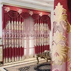 Шениль в европейском стиле с вышивкой, затенение экрана, занавеска на заказ, готовая занавеска для гостиной, спальни