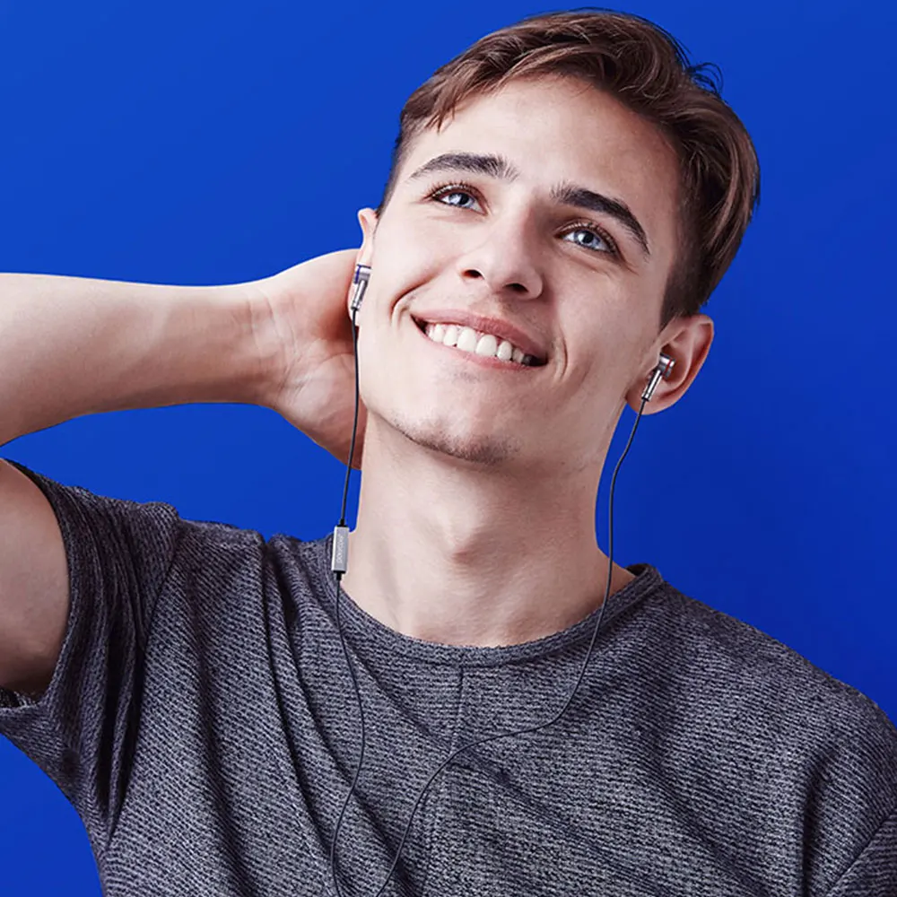 

Wired HiFi Flat In-Ear Headset Heavy bass karaoke mobile computer wired earphone Earbuds with wheat cord control headphones