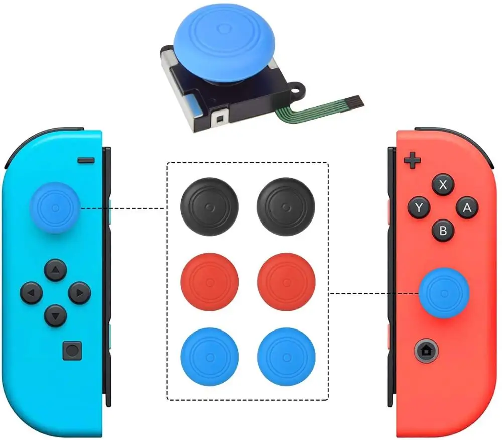3D джойстик Замена для Nintendo Switch joycon аналоговый стик Joy Con ремонта Регулятора