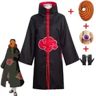 Akatsuki Tobi Obito женский костюм с длинным рукавом красное облако Плащ Хэллоуин Карнавал косплей-костюм Akatsuki для взрослых