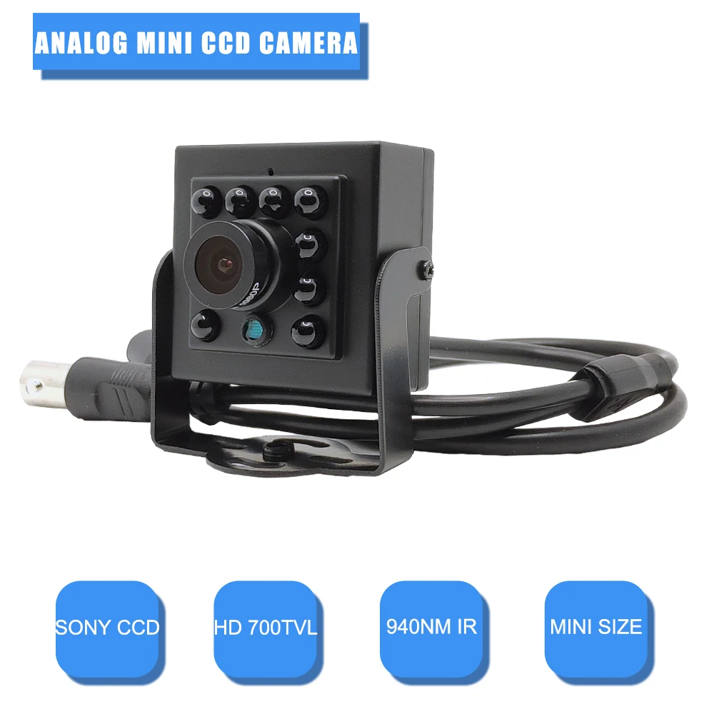 Аналоговая мини камера видеонаблюдения HD700TVL SONY CCD с инфракрасным ночным видением