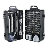 hand home tools multi functional screwdriver precision screwdriver 115 in 1 repair tools with carry case for laptops phone watch