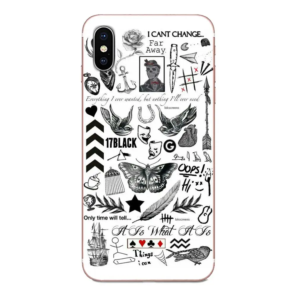 Гарри стили One Direction татуировки для Galaxy Alpha Note 10 Pro A10 A20 A20E A30 A40 A50 A60 A70 A80 A90 M10 M20 M30 M40 |
