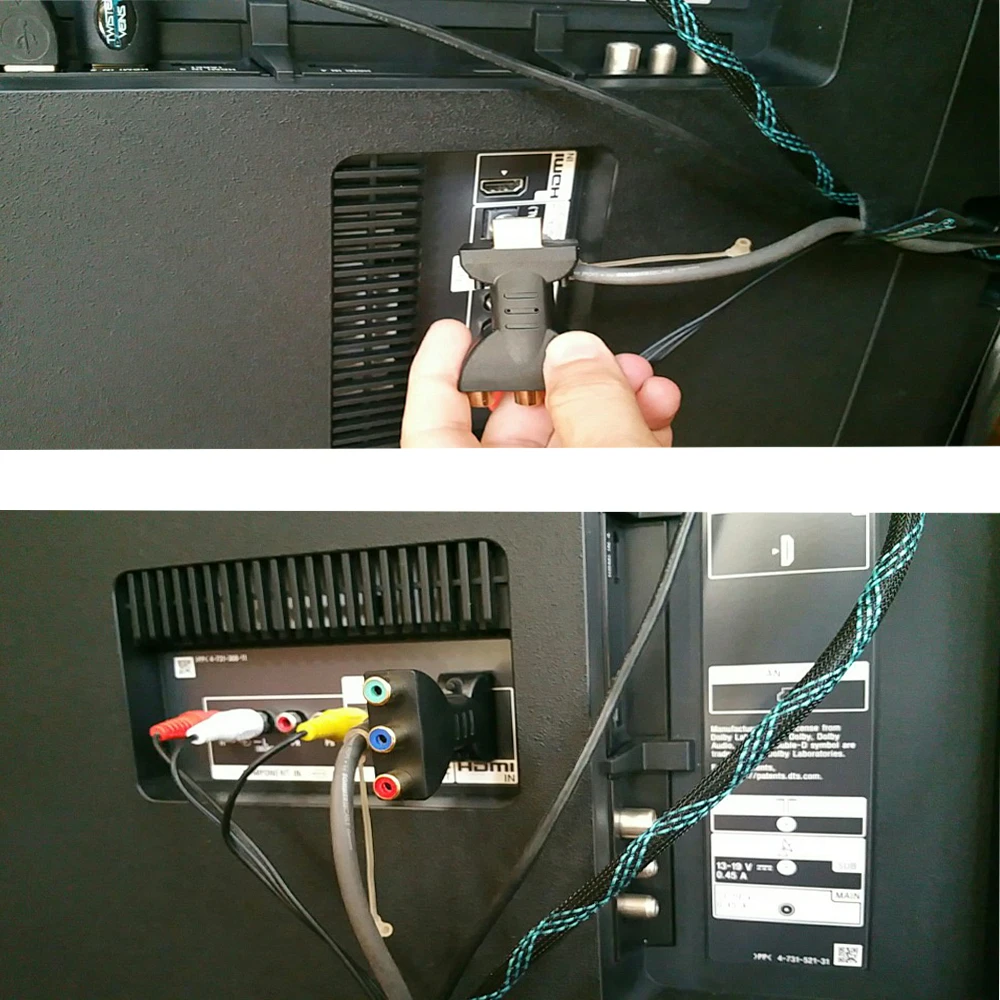 HDMI Male to 3 RGB RCA видео и аудио адаптер AV компонентный конвертер для 720P 1080iP 1080P HATV dvd