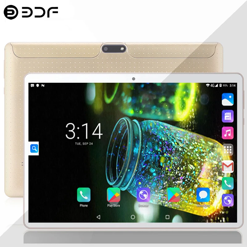 10.1 дюймовые Планшеты Android 7 0 3G/4G четырехъядерный процессор 2 ГБ + 32 две sim карты 5.0MP