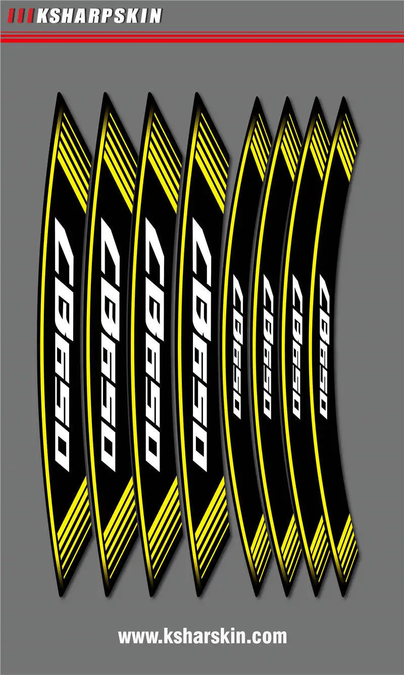 

Motorcycle sticker stripe personality wheel stickers creative reflective decorative tires for HONDA CB650