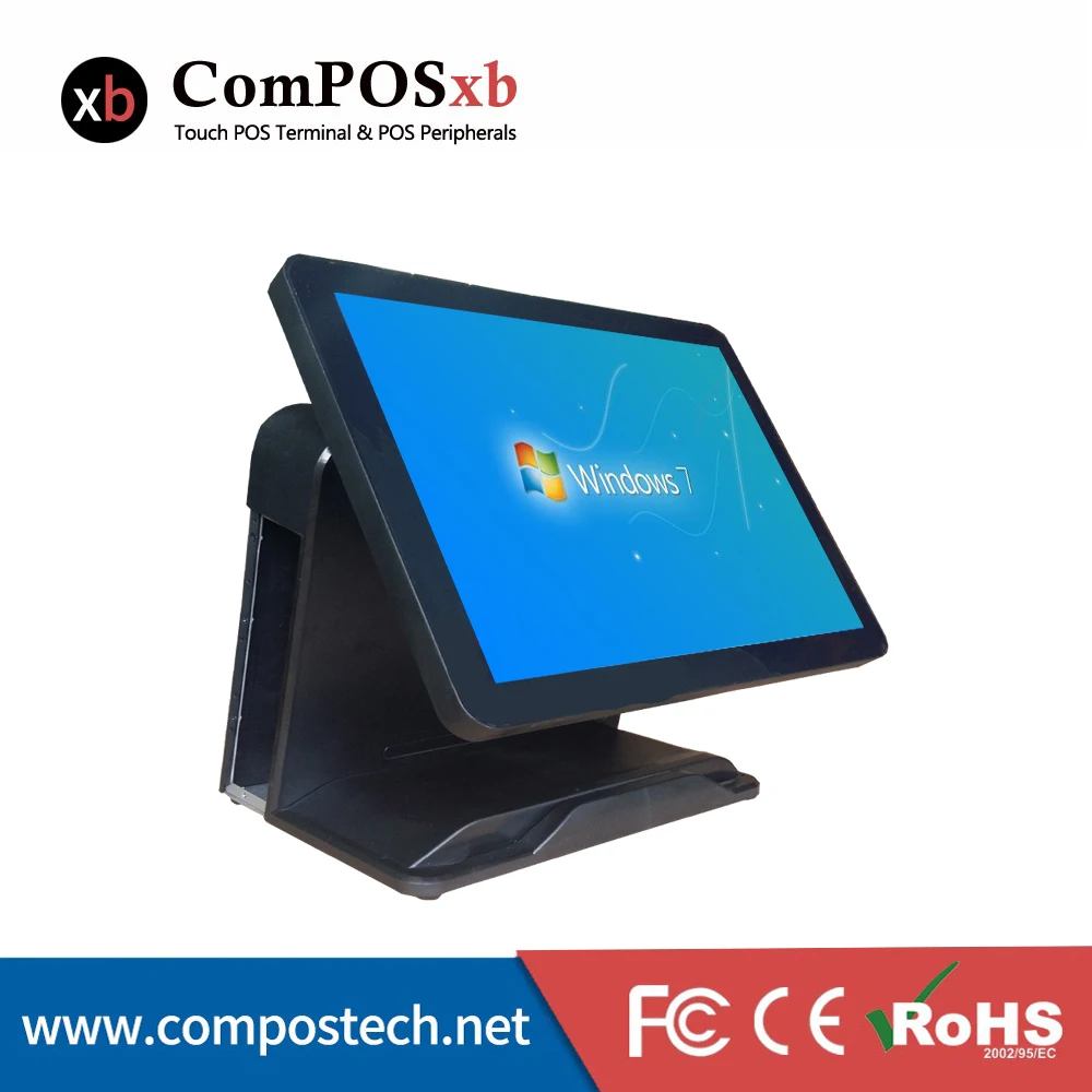 Точка продажи сенсорный POS терминал 15 дюймов Pos все в одном Windows системы кассовый