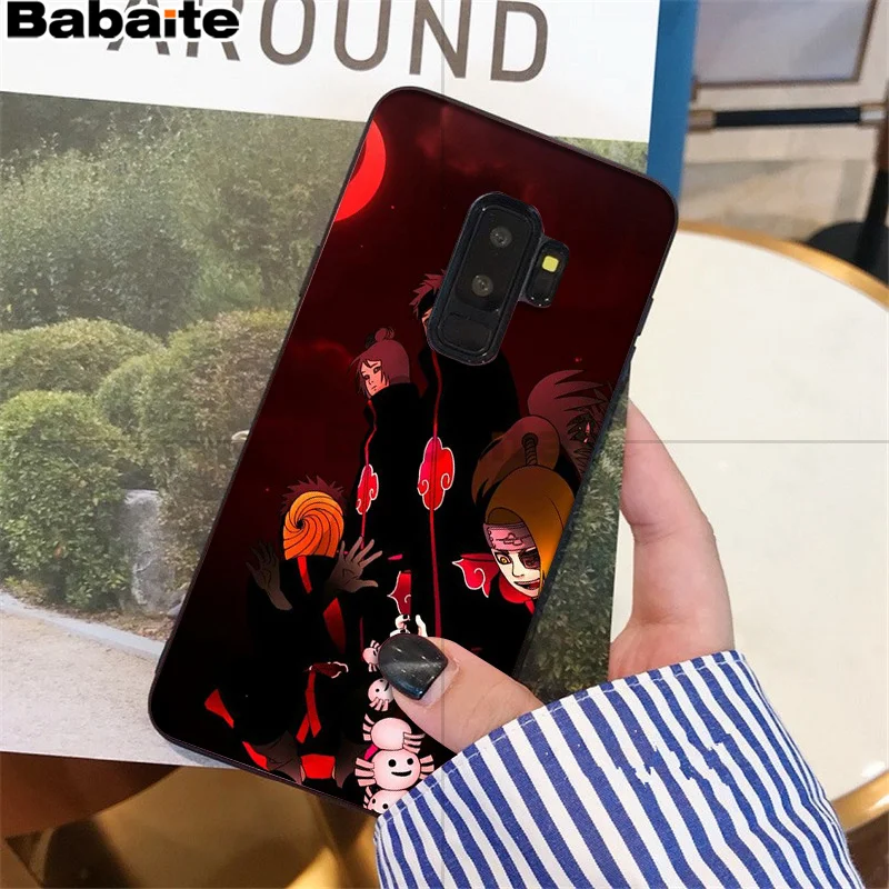 Babaite Наруто Черная мягкая оболочка телефона samsung S9 S9 плюс S5 S6 S6edge S6plus S7 S7edge S8 S8plus крышка M10 20