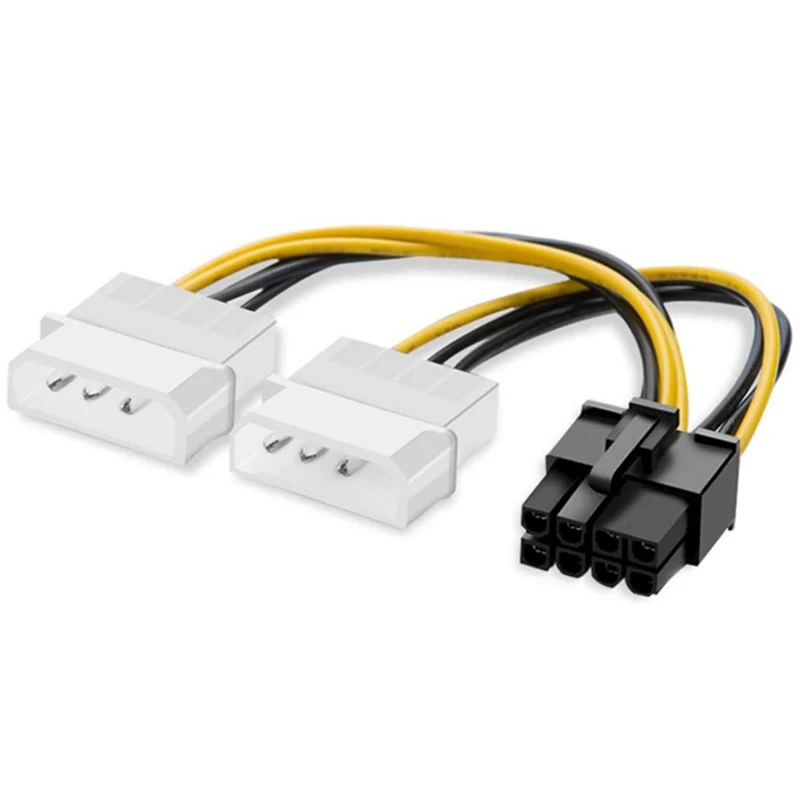 

Кабель питания для видеокарты Molex, 8-контактный, 4-контактный, 180 Вт