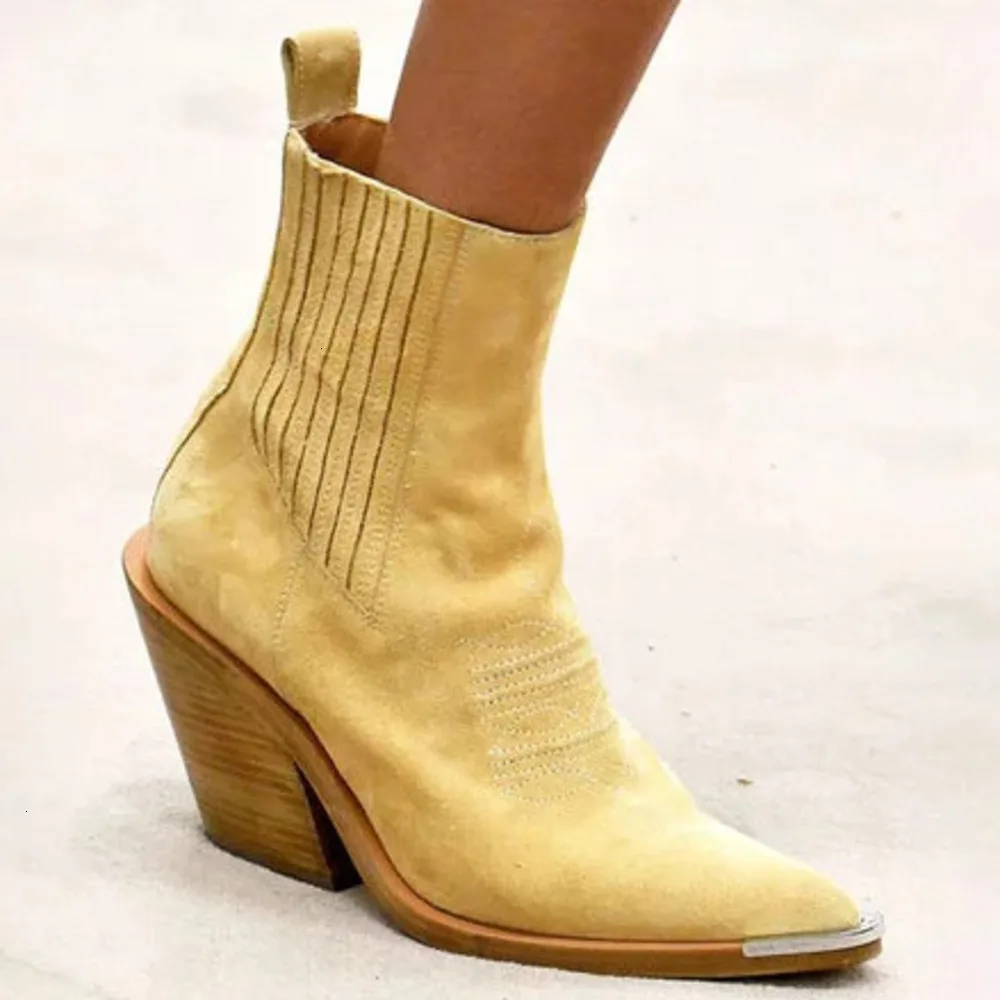 2019 г. замшевые ботильоны на среднем каблуке женская весенняя обувь женские с