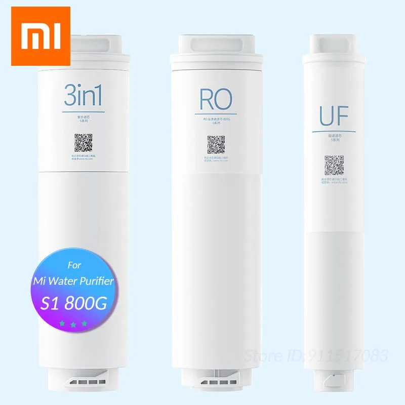 

Очиститель воды Xiaomi S1 800G, Сменный фильтр 3 в 1, Композитный фильтр обратного осмоса, фильтр ультрафильтрации UF