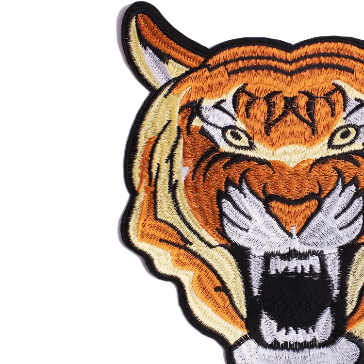 1 шт. крутая вышитая нашивка с тигровым лицом аппликация модные нашивки для