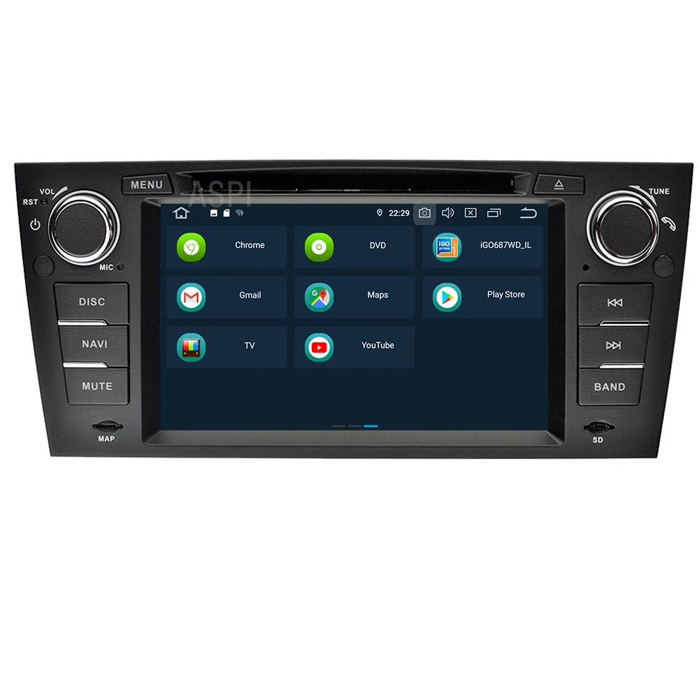 Android 9 0 автомобильный DVD плеер с спутниковой навигацией для BMW 3 серии/E90 E91 E92 E93
