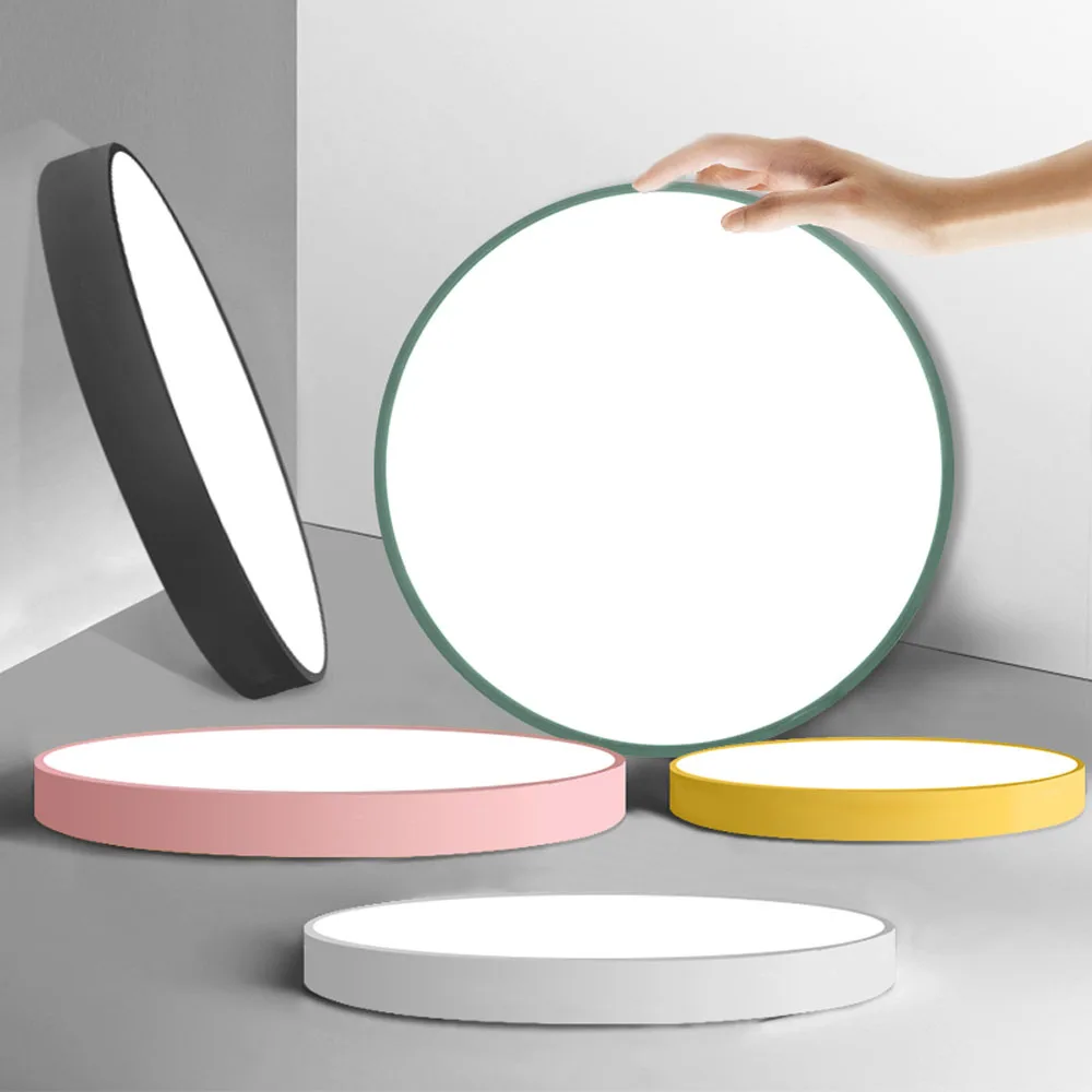 Современные светодиодные потолочные лампы с регулируемой яркостью декоративные