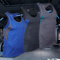 men fitness tank top compression sleeveless training shirt breathable basketball sports vest undershirt gym t shirt running vest
