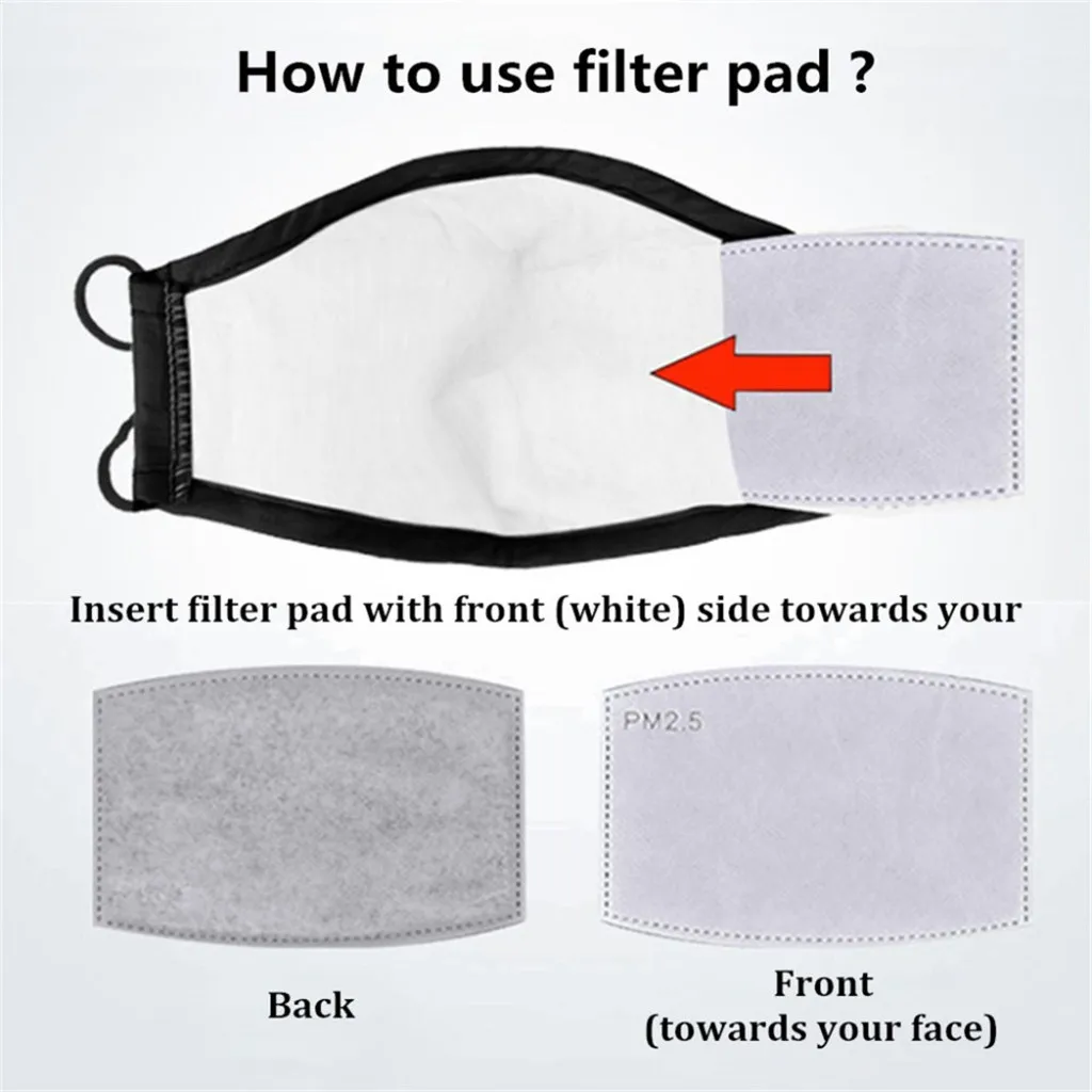 

In Stock10pcs Filters Adjustable Reusable Personal Care Dropshipping Care 2020 Dust Smoke Pollen Dustproof Cover Haze Washable