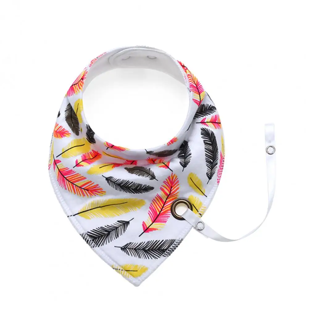 

1PC Baby Bib Scarf Waterproof Feeding Supplies with Pacifier Rope Infant Lunch Bib for Home Newborn Feeding Cloth Toddlers