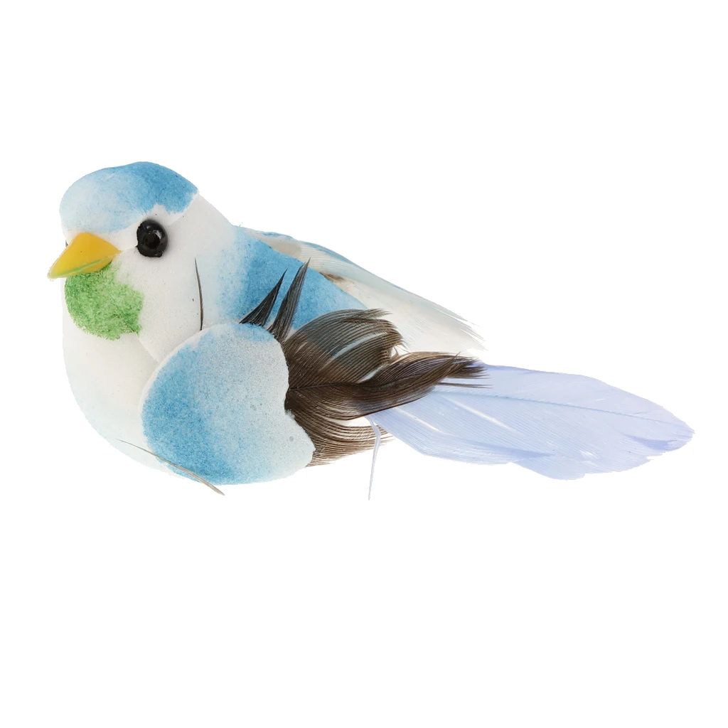 

6Pcs Multi Colors Decorative Artificial Foam Mini Love Birds Ornaments Home DIY