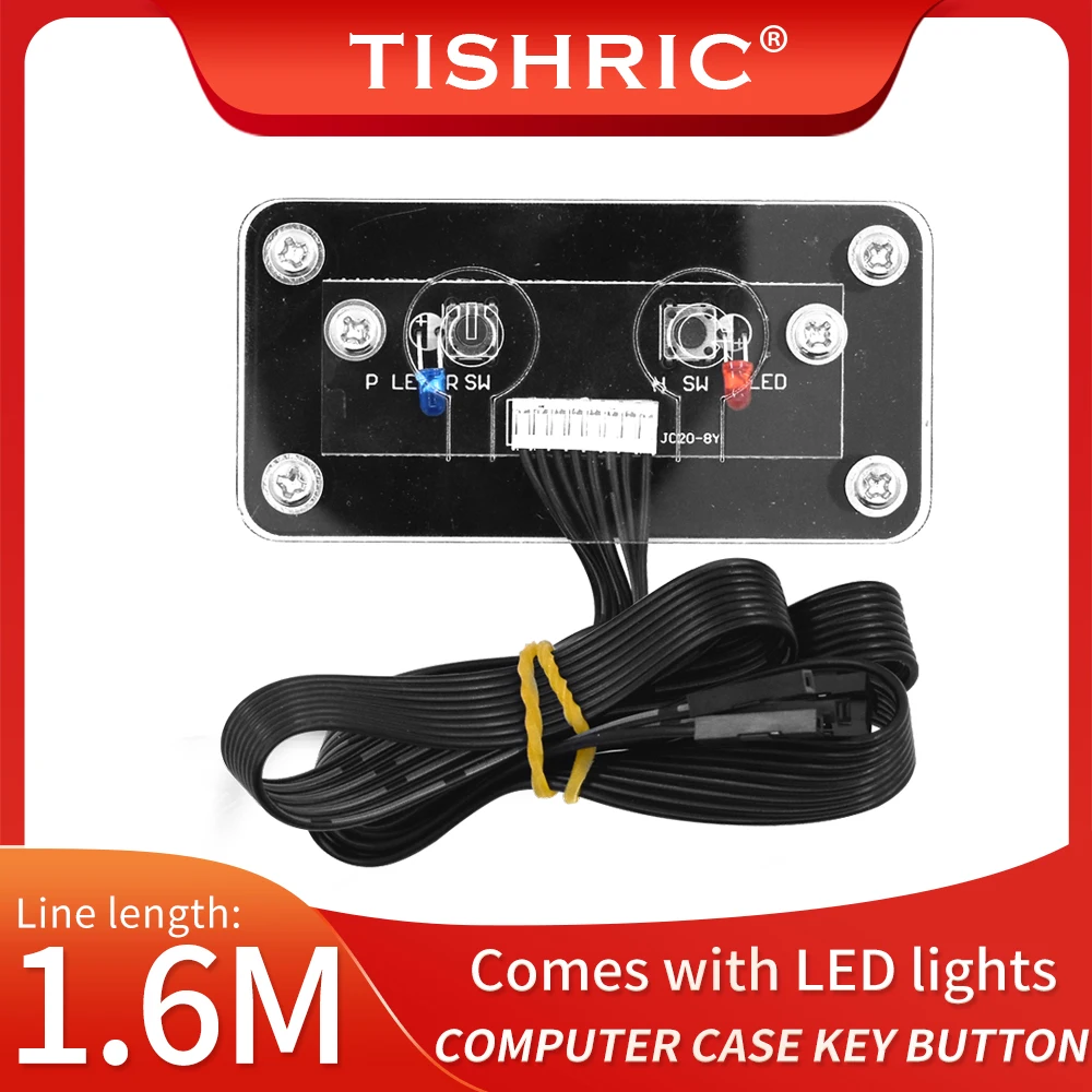 TISHRIC кнопки переключения питания для настольного ПК внешний удлинитель кабели SW |