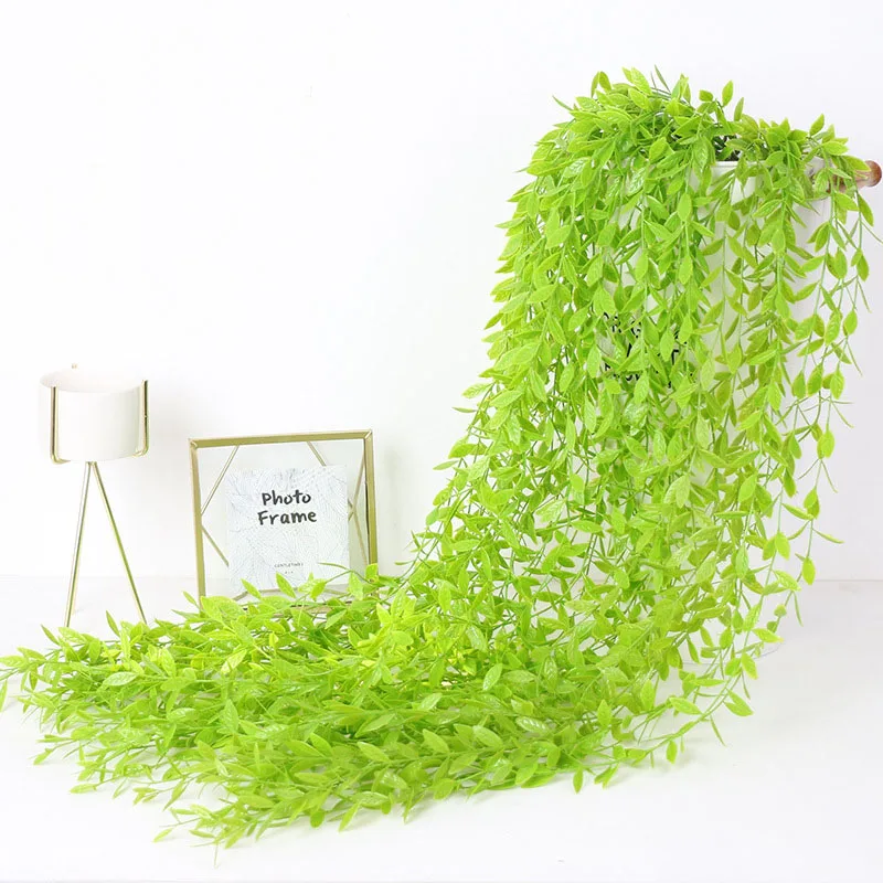 

100cm Artificial Hanging Flower Plant Fake Vine Willow Wicker Rattan Flowers Artificial Hanging for Home Wedding Wall Decoration
