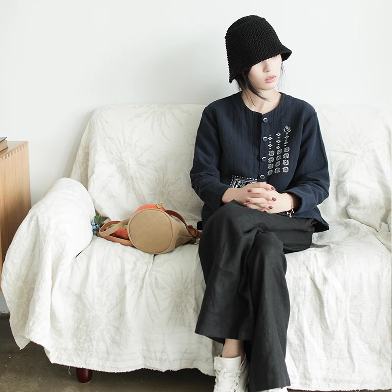 Осенняя блузка в стиле ретро повседневная женская рубашка новинка 2019 топы с