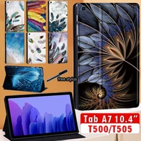 tablet case for samsung galaxy tab a7 10 4 inch 2020 anti dust leather stand cover for tab a7 sm t500 sm t505