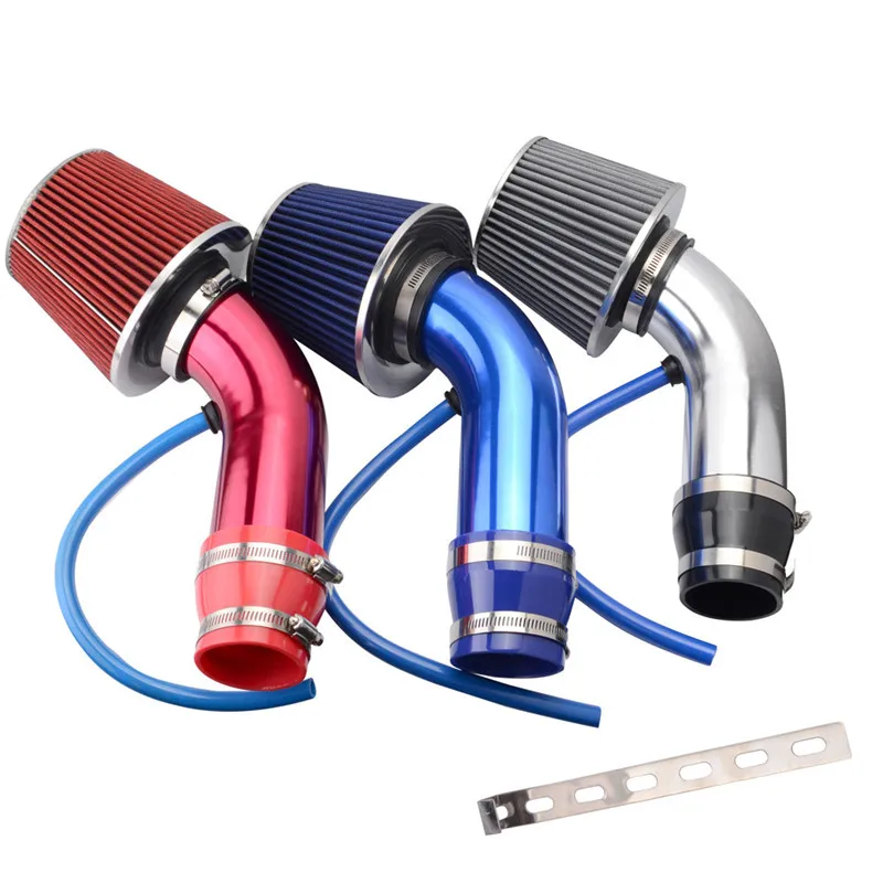 

Car Cold Air Intake Kit Modified Aluminum Tube Kit Universal 76mm / 3inch Mushroom Head Air Filter