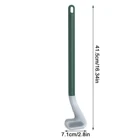 Щетка для унитаза без мертвых концов для мытья туалета, настенная силиконовая щетка, подвесной тип, кухонное приспособление, чистящее средство для ванной комнаты