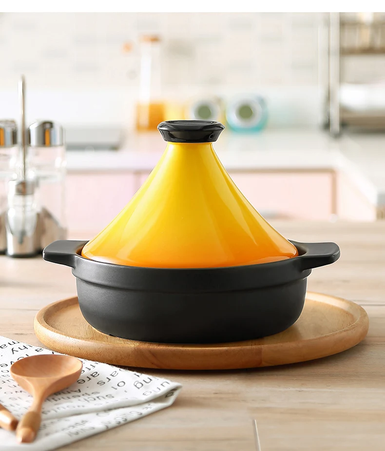 Morocco Tajine горячий горшок керамическая кастрюля Бытовая высокая термостойкость тагин японский тагин рагу суп керамическая сковорода 21 см