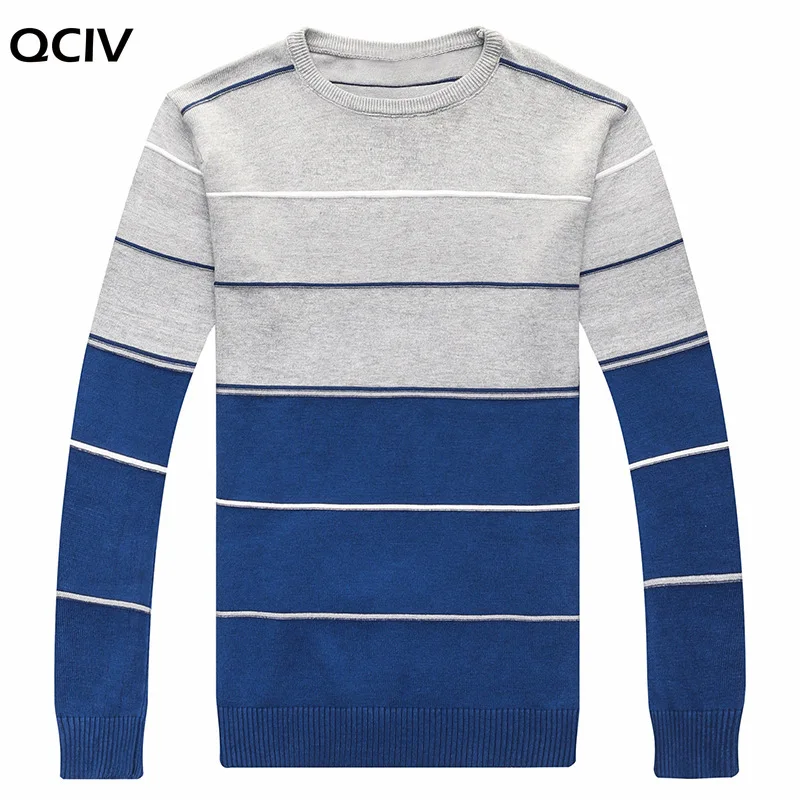 

2020 Casual Men's Sweater O-Neck Striped Slim Fit Knittwear Autumn Winter Mens Sweaters Pullovers Pullover Men Pull Homme M-3XL