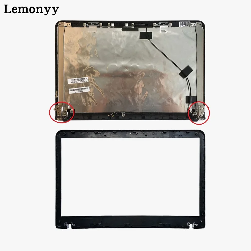 Для sony Vaio SVE151 SVE1511 SVE1512 SVE151G11M SVE151j13l SVE151J13M SVE1511SCC SVE151C11T верхняя задняя крышка для ЖК-дисплея/Передняя панель для ЖК-дисплея - Цвет: Black A and B