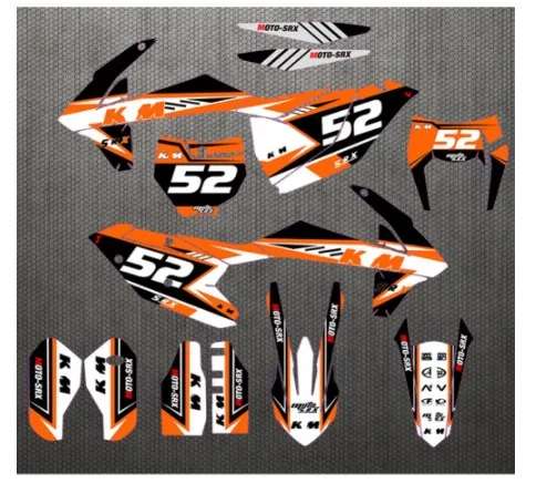 Набор стикеров для KTM SX SXF XC XCF 16 18 F 17 настраиваемый без рисунка цифры 52|Наклейки и